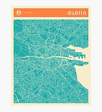 DUBLIN MAP Photographic Print