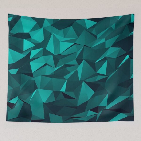 Item preview, Triangles pattern,turquoise,cyan designed and sold by cutecrazytshirt.