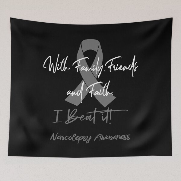 Item preview, Narcolepsy Warrior - With Family, Friends, and Faith - I BEAT IT! designed and sold by Robbsyn.