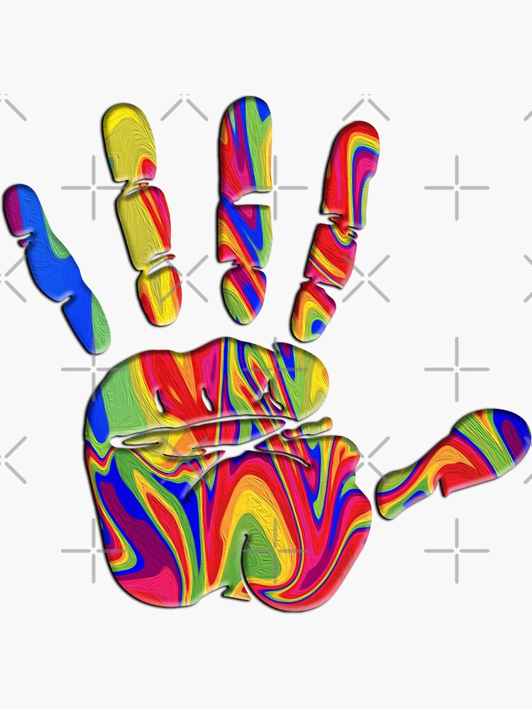 Colorful Hand by Gay-Pride-Depot