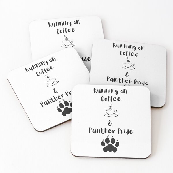 Item preview, Running on Coffee & Panther Pride designed and sold by Wolf-Bird-Nest.