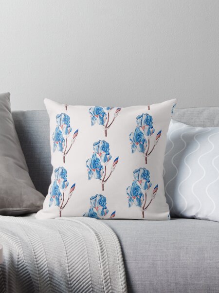 Item preview, Iris Pallida Flower, Alternative Illustration - Blue and Red Rose designed and sold by DaphneKstudio .
