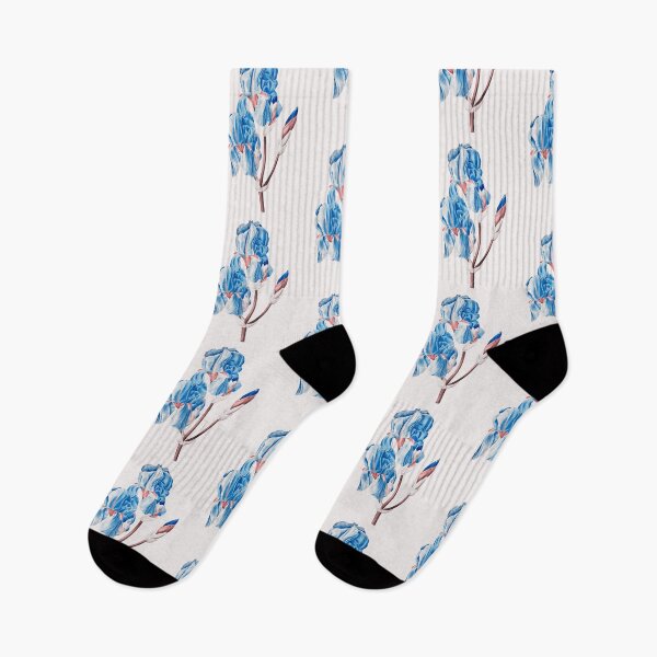 Item preview, Iris Pallida Flower, Alternative Illustration - Blue and Red Rose designed and sold by DaphneKstudio .