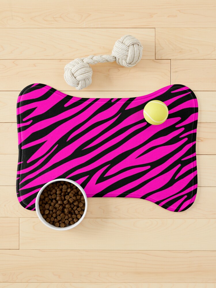 Mcbling Aesthetic Pink Zebra Print Pet Mat for Sale by