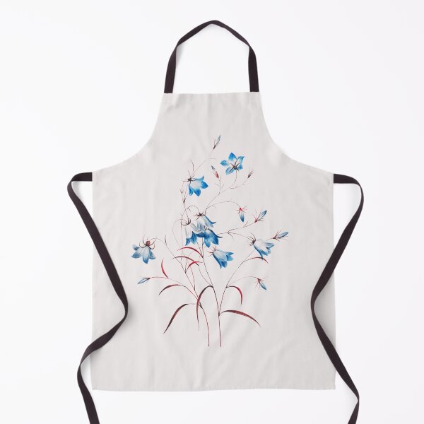 Item preview, Campanule Flower, Alternative Illustration - Blue and Red Rose designed and sold by DaphneKstudio .