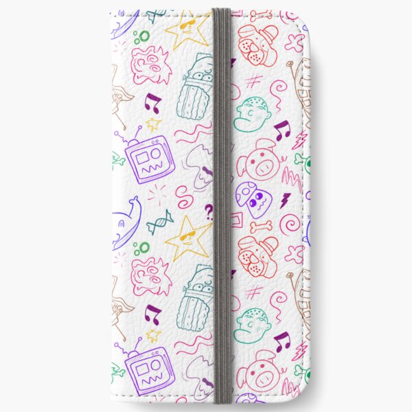 doodles full color iPhone Wallet