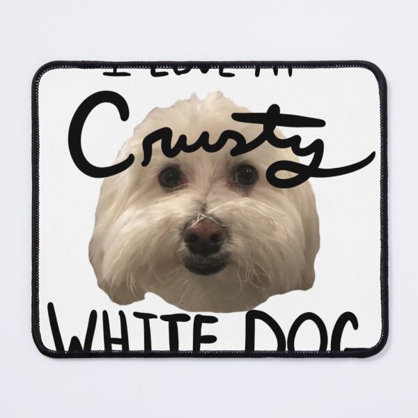 Item preview, Crusty white dog designed and sold by CarsonsCanvas.