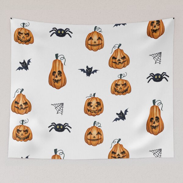 Item preview, Scary and Funny Halloween Carved Pumpkins, Bats, Spider designed and sold by silviaol.