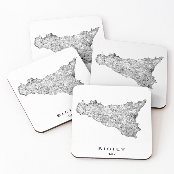 Item preview, Sicily city map, Sicily map art, Italy map, Italy province designed and sold by MondoArtShop.