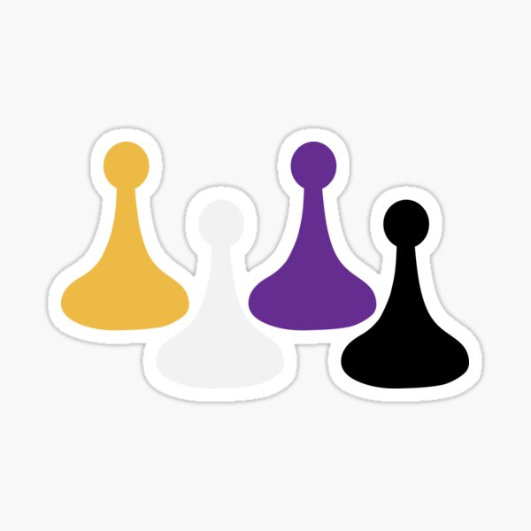 Nonbinary Pride Pawns Sticker
