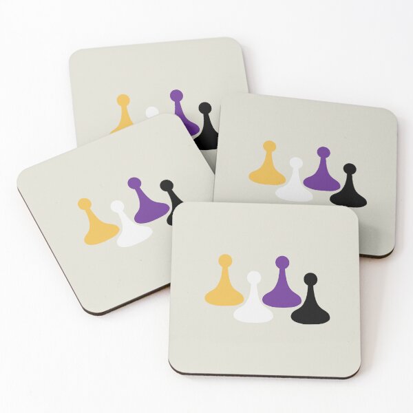 Item preview, Nonbinary Pride Pawns designed and sold by artandboardgame.