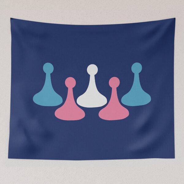 Item preview, Trans Pride Pawns designed and sold by artandboardgame.