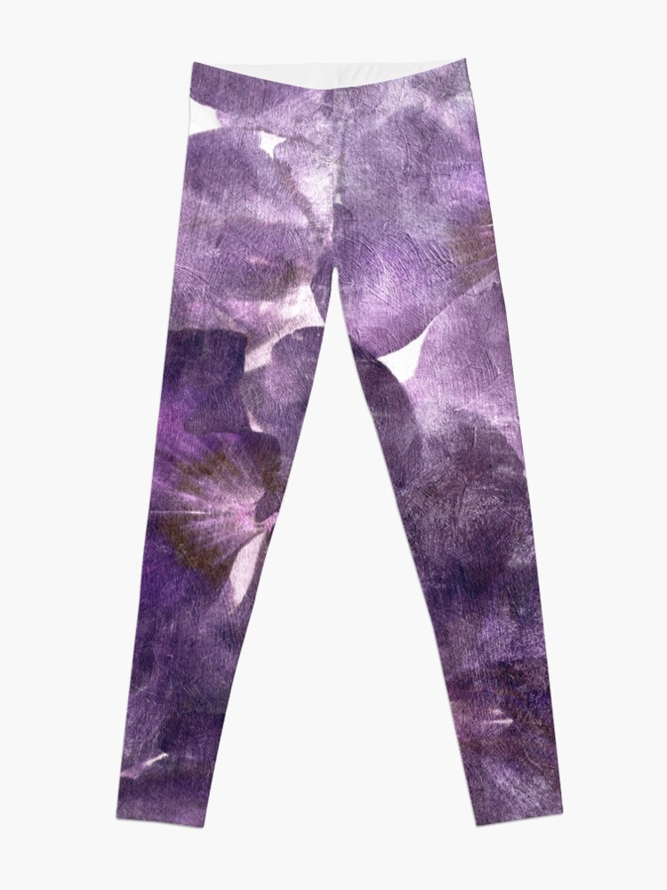 Purple Blooming  Leggings by ARTbyJWP | Redbubble