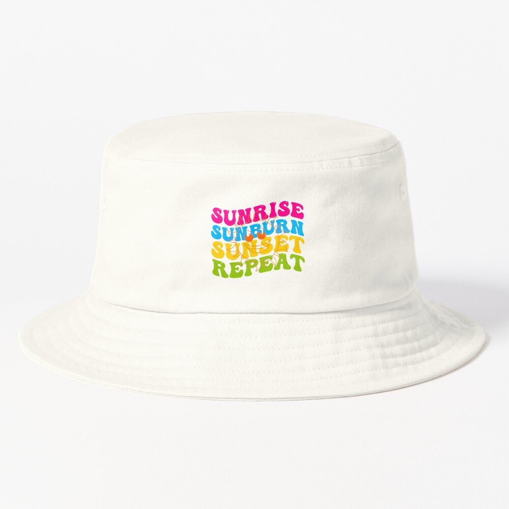 Sunrise Sunburn Sunset Repeat Hat Patch Beach Hat Patch 