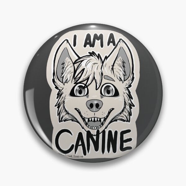 Item preview, "I am a Canine" Furry Species Sticker designed and sold by PeachsnootSuits.