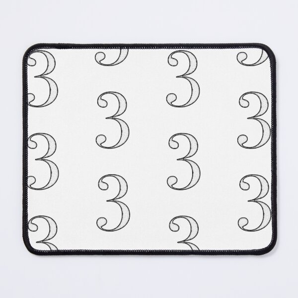 Item preview, Dotart/Dotwork illustration of Number 3 designed and sold by MagnetitaBySil.