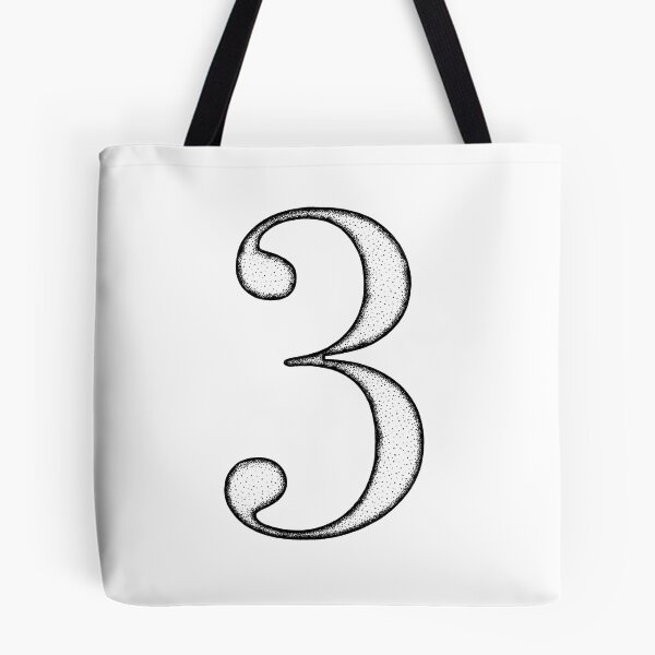 Item preview, Dotart/Dotwork illustration of Number 3 designed and sold by MagnetitaBySil.