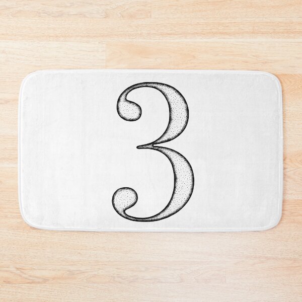 Item preview, Dotart/Dotwork illustration of Number 3 designed and sold by MagnetitaBySil.