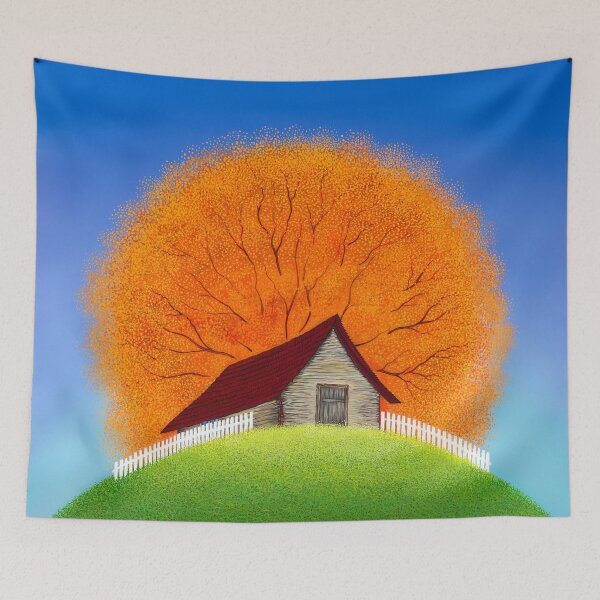 Item preview, Home on Hill designed and sold by Olga Dorenko.