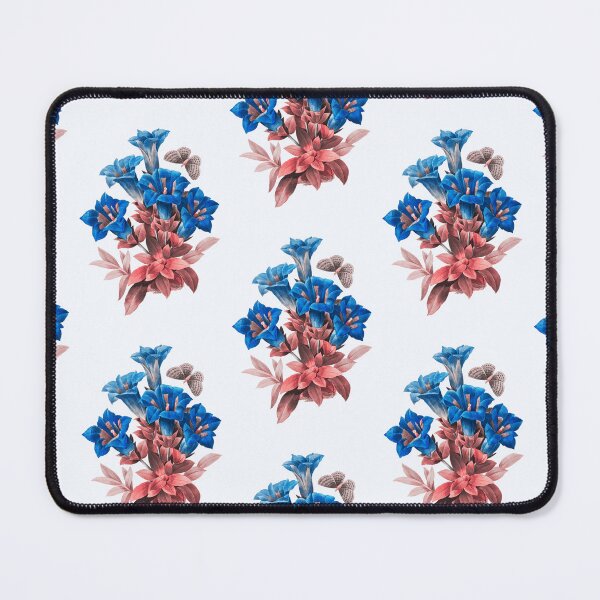 Item preview, Flor de Gentiana Acaulis, Ilustración alternativa - Rosa azul y roja designed and sold by DaphneKstudio .