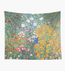 Flower Garden by Gustav Klimt Wall Tapestry