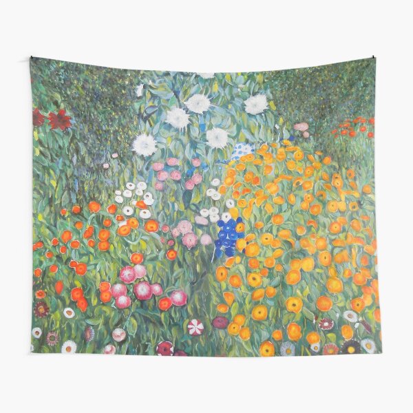 Flower Garden by Gustav Klimt Tapestry