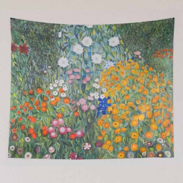 Item preview, Flower Garden by Gustav Klimt designed and sold by vintageemporium.