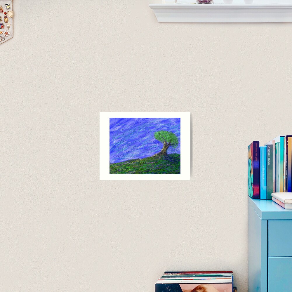 The Breezy Hilltop Art Print
