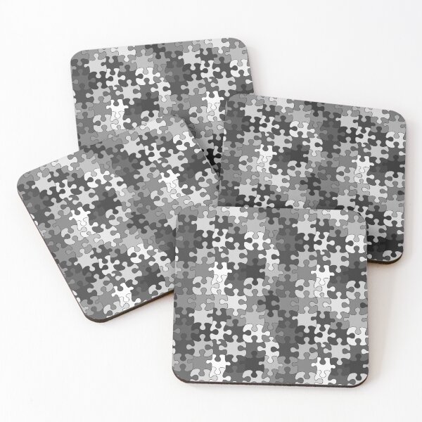 Item preview, Puzzled (Black & White) designed and sold by Art by Kendra Crae.