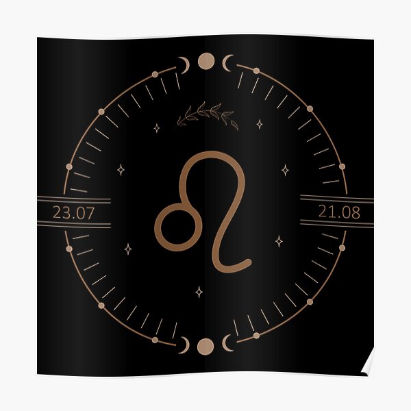"Leo Zodiac Sign" Poster for Sale by Redbubble