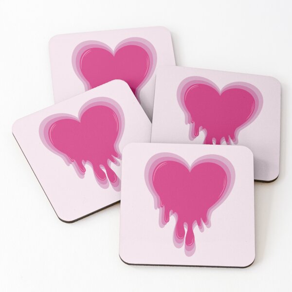 Item preview, Pink acid drip heart designed and sold by Death-byart.