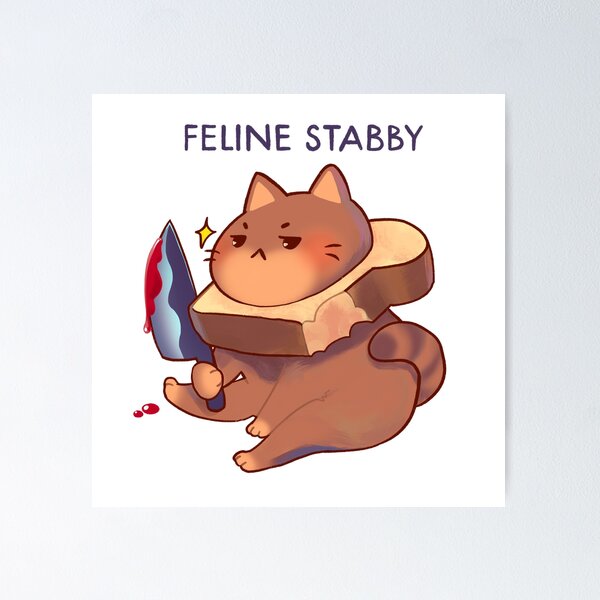 Item preview, Feline Stabby designed and sold by Vooolatility.