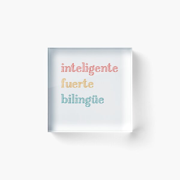 Item preview, Inteligente Fuerte Bilingue Spanish Bilingual Teacher  designed and sold by BahnGaliana.