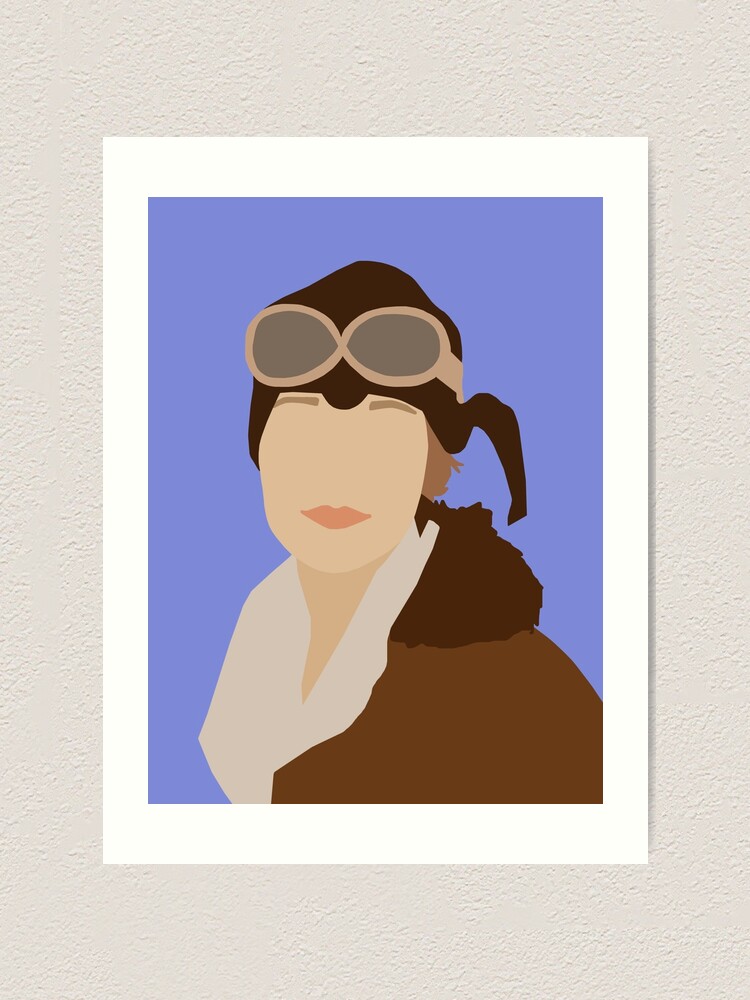 Alternate view of Amelia Earhart Art Print