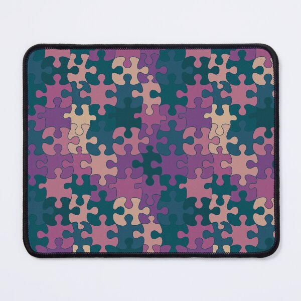 Item preview, Puzzled (Dark Teal and Magenta) designed and sold by Art by Kendra Crae.