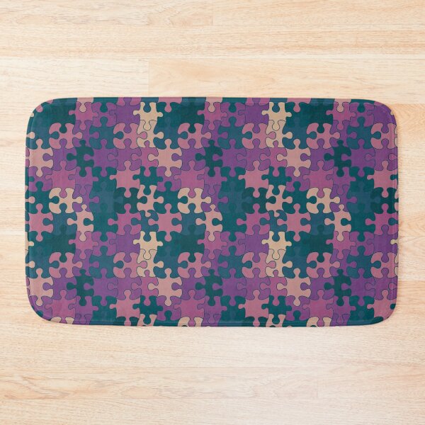 Item preview, Puzzled (Dark Teal and Magenta) designed and sold by Art by Kendra Crae.