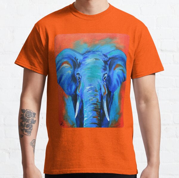Vibrant Elephant Colorful Painting Classic T-Shirt