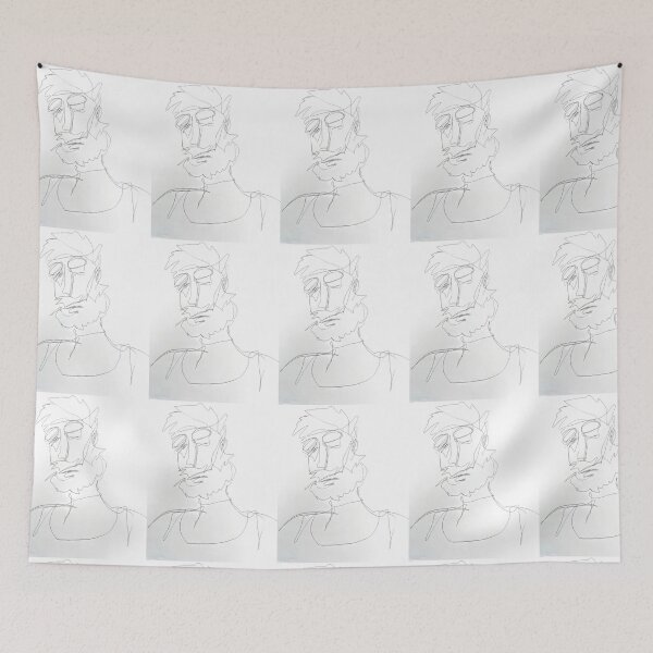 Item preview, Continuous Line Drawing - Guy Freaking Out designed and sold by arfff.