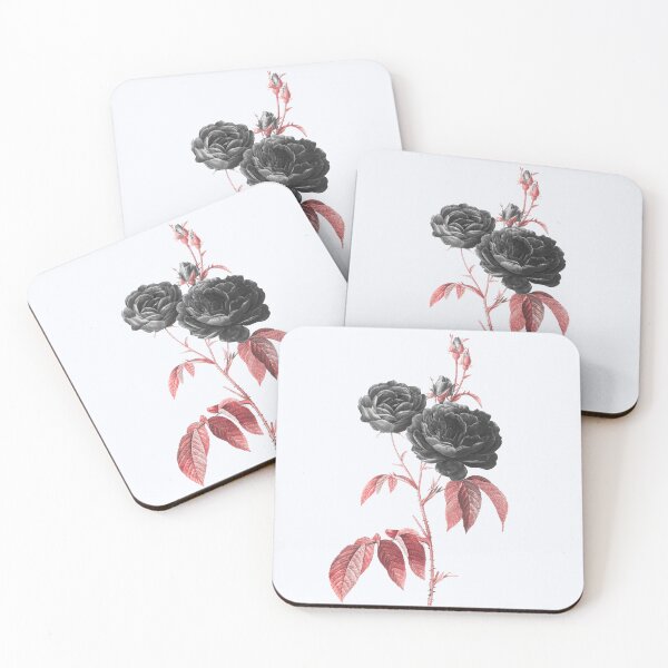Aperçu de l'œuvre Rose française pourpre, Illustration alternative - Rose noire et rouge créée et vendue par DaphneKstudio .