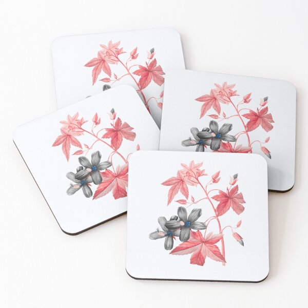Item preview, Lavatera Phonica Flower, Alternative Illustration - Black and Red Rose designed and sold by DaphneKstudio .