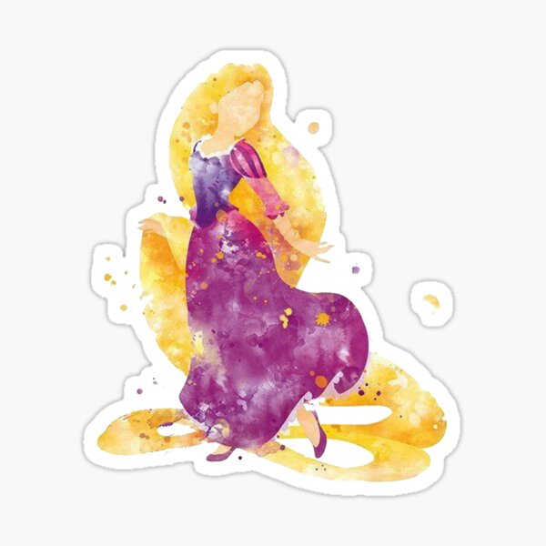 Tangled Water Color Sticker For Sale By Leanne7278 Redbubble