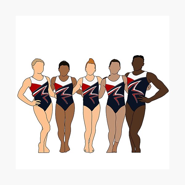 "2022 US Junior Pan Ams Gymnastics Championship Team" Photographic
