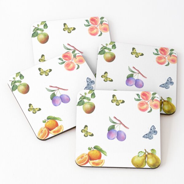Item preview, Watercolor Fruit Branches and Butterflies designed and sold by silviaol.