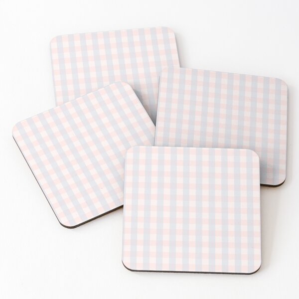 Item preview, light blue & pink gingham check, checkers, checked, checkered, checkerboard pattern designed and sold by zzzozzo.