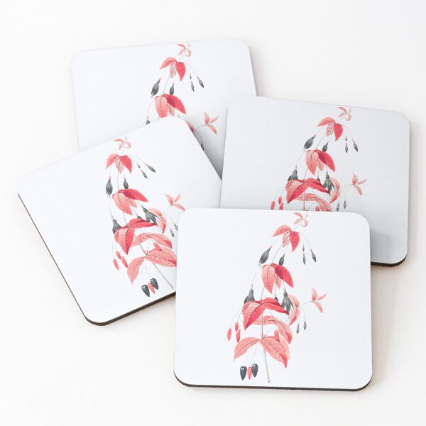 Item preview, Fuchsia Flower, Alternative Illustration - Black and Red Rose designed and sold by DaphneKstudio .