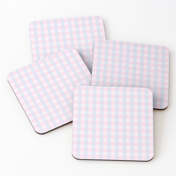 Item preview, light blue & pink gingham check, checkers, checked, checkered, checkerboard pattern designed and sold by zzzozzo.
