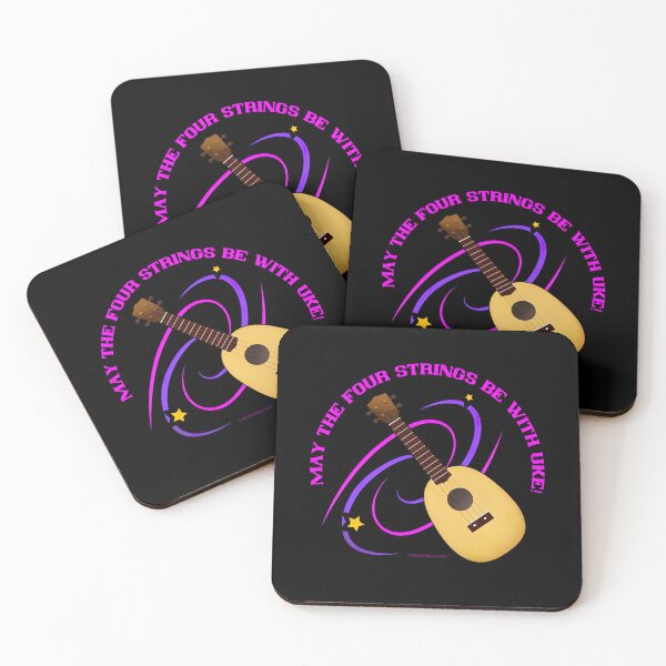 Item preview, May The Four Strings Be With Uke! designed and sold by Raven’s Wing Studio.
