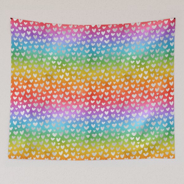 Item preview, Pride Rainbow Hearts Pattern designed and sold by stringtheories.