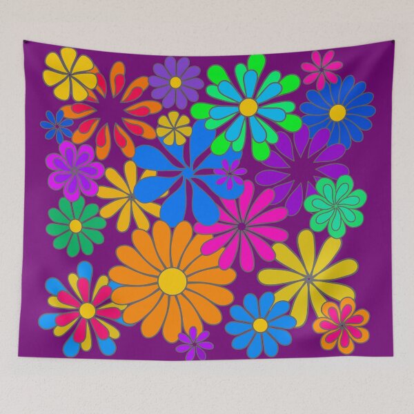Item preview, Flower Power Hippy Retro Art designed and sold by Alondra.