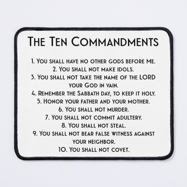 Item preview, God’s Ten Commandments in Black designed and sold by Minnie777.